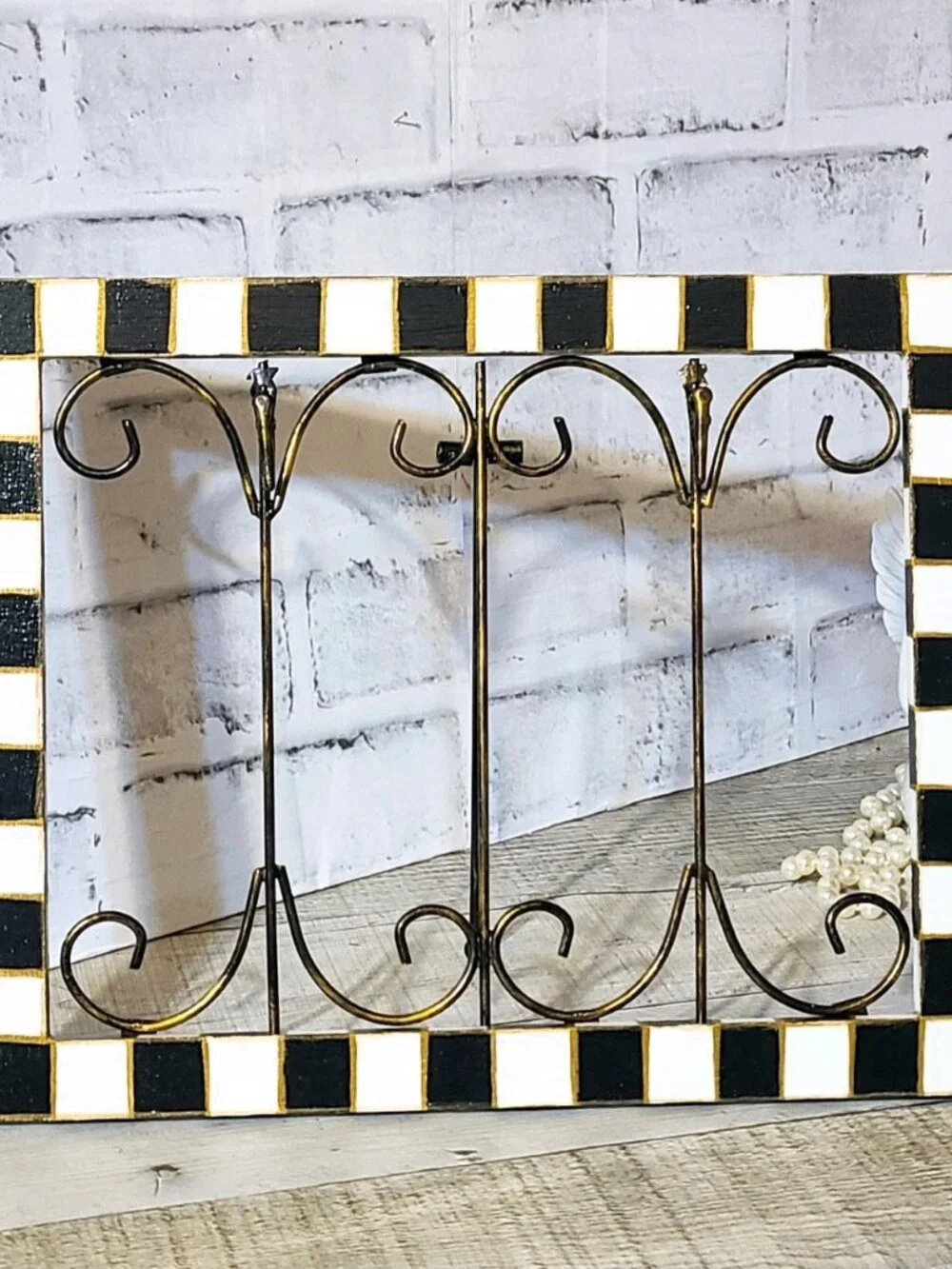 Checked Photo Frame Buffalo Check Kitchen Recipe Holder Checked Mantle Decor